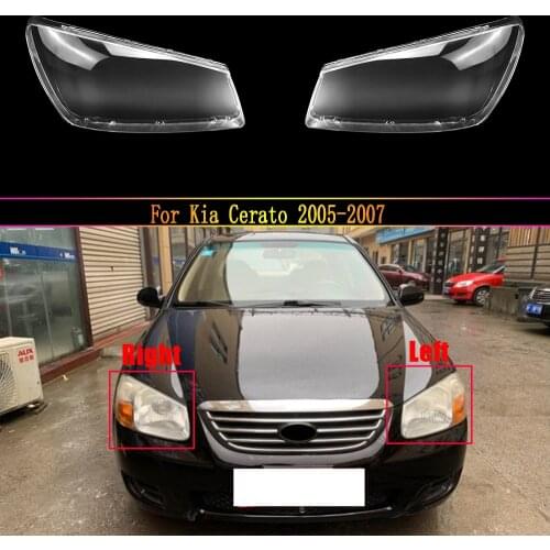 Headlight Lens For Kia Cerato 2005 2006 2007 Headlamp Cover Replacement Front Car Light Auto Shell