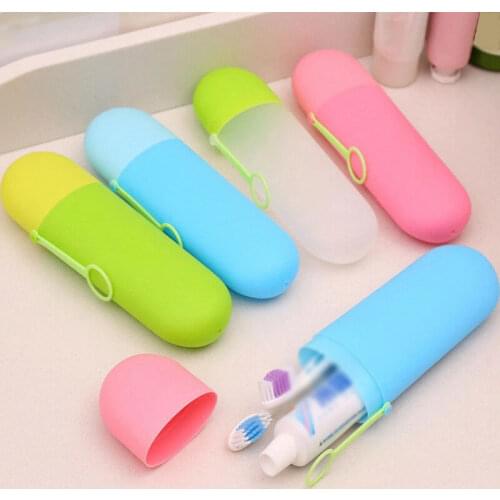 Portable Travel Hiking Camping Toothpaste Toothbrush Holder Cap Case Household Storage Cup Outdoor Holder Bathroom Accessories