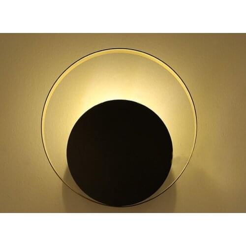 Post Modern Light Luxury Copper Wall Lamp Background Wall Aisle Hall Bedside Lamp Designer Round Wall Lamp Bedroom Living Room