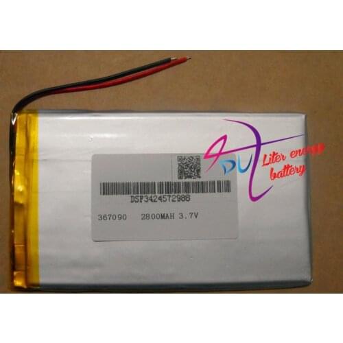 Size 367090 3.7V 2800mah Lithium Tablet polymer battery with Protection Board For PDA Tablet PCs Digital Products