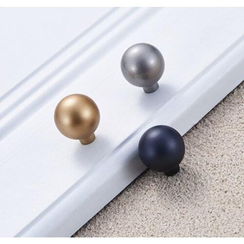 Modern Minimalist Button Furniture Wardrobe Door Handles Single Hole Mini Handle Black Cabinet Door Drawer Kitchen handle