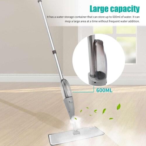 Spray Mop Broom Set 360 Degree Rotatable 600ml Water Tank Home Cleaning Tool Household with Reusable Microfiber Pads Lazy Mop