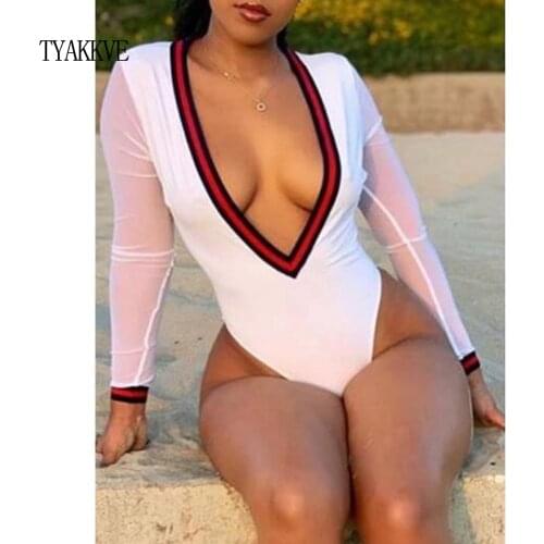 TYAKKVE White One-piece Swimwear