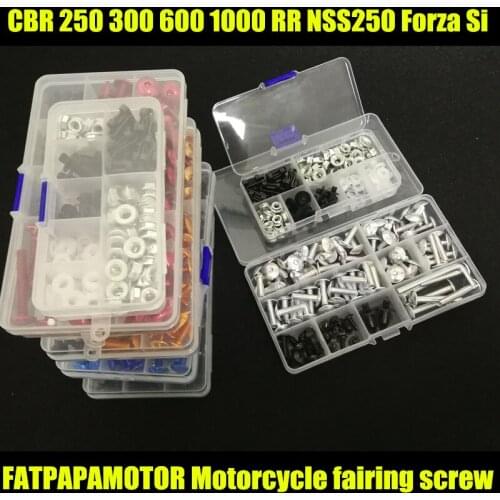 Universal Motorcycle Fairing Bolts Screw Moto Spring Bolts For HONDA CBR 250 300 600 900 1000 RR NSS250 Forza Si