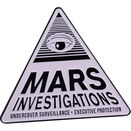 Mars investigations gold badge inspired by Veronica Mars fans perfect proud decor