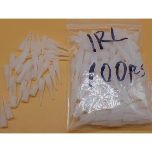 100 pcs 1RL Disposable Tattoo Permanent makeup needle tips Traditional needle caps Nozzle For Eyebrow Lip Tattoo Machine Pen
