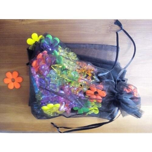 1000pcs 9*12cm Black Organza Gift Bag Jewelry Packaging Display Bags Drawstring Pouch For Bracelets/necklace/wed Yarn Bag