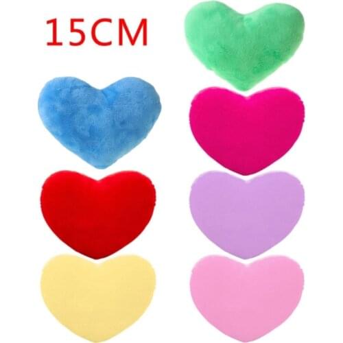 20cm Heart Shape Decorative Throw Pillow PP Cotton Soft Creative Doll Lover Gift