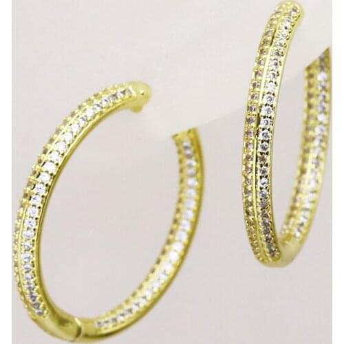 5 Pairs Zircon Drop Earrings Round Drop earrings Gold color earrings Gift for women jewelry 8352