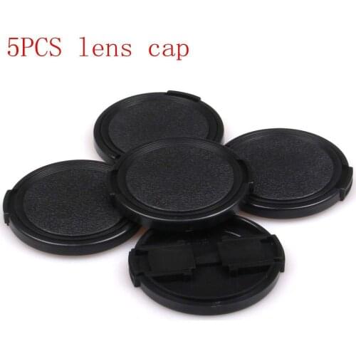 5 pcs 58mm Side-Pinch Lens Cap protection cover for Lens Filters DC & adapters Fuji x10 x20 x100 x100s Lens hood