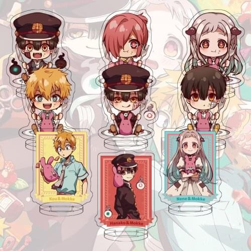 9Pcs/Set 6cm Anime Toilet-Bound Hanako Kun Figure Kawaii Mini Nene Action Figures Acrylic Stand Model Toy Decoration Xmas Gifts