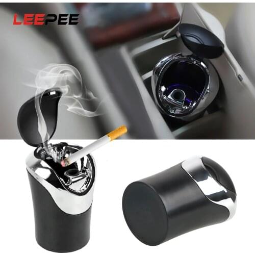 LEEPEE Car Ashtray Smoke Ash Cylinder Multifunction Cigarette Smoke Holder Storage Cup Holder Interior Accessories