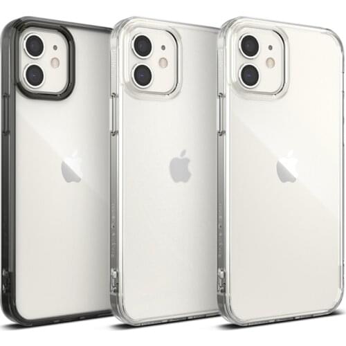 Ringke Fusion Case for iPhone 12 Mini Clear PC Back and Soft TPU Frame Hybrid Drop Protection Cover