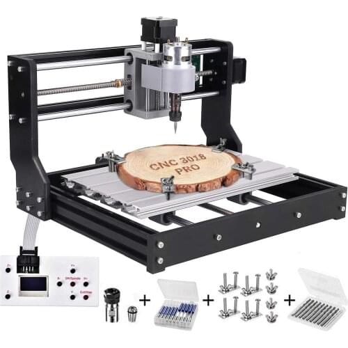 CNC 3018 Pro Milling Machine Kit Wood Router GRBL Control DIY Mini 3D Engraving Machine 3 Axis Plastic Acrylic PCB PVC Milling