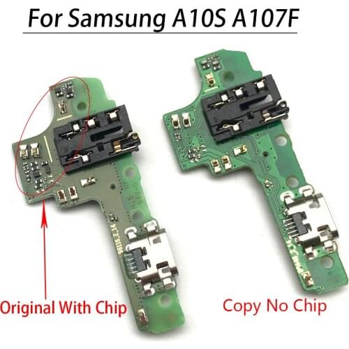 For Samsung Galaxy A10S A107F Dock Connector Micro USB Charger Charging Port Flex Cable Board With Microphone Replacement Parts