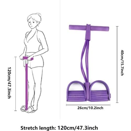 Gym To Do Sit-ups Elastic Drawstrings Resistance Bands Abdominal / Waist / Arm / Leg Stretching Weight Training 2