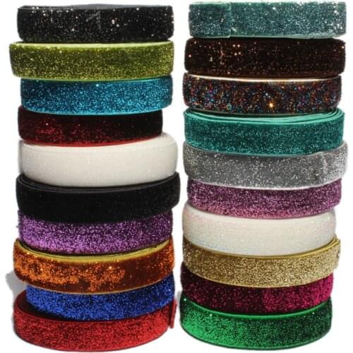 Feilang 1Yard 1.5CM Multicolor Sequins Elastic Glitter Rope Cords For DIY Fashion Wedding Garment Jewelry Decoration Trimming
