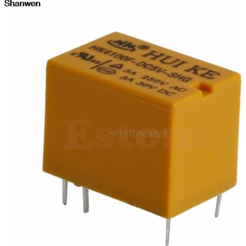 1pc JRC-21F 5V HK4100F-DC5V-SHG Volt Power Relay 6PIN