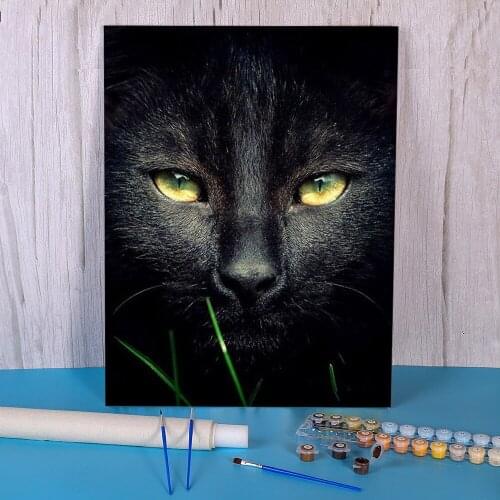Cat Animal Painting By Numbers Kit Oil Paints 50*70 Picture By Numbers Photo Loft Wall Picture For Kids For Handiwork