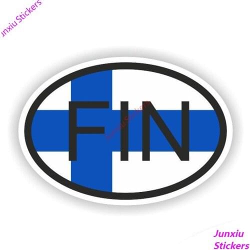 Creative Finland FIN Car Stickers Styling Motorcycles Bumper Window Cover Scratches Decal Decoration Accessories KK 15*10cm