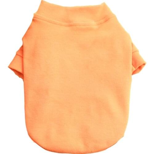 Summer Dog T-shirt Orange Color Dog Clothes Cat Puppy Clothing Tee Shirt Apparel Yorkshire Pomeranian Poodle Corgi Costume