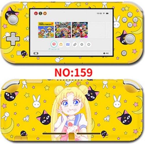 Cute Cartoon Skin Decals Removable PVC Sticker for Nintend Switch Lite Console Anti-scratch Stickers Protector