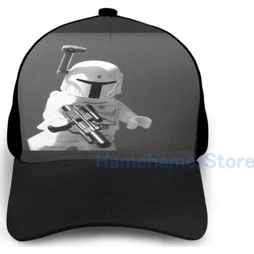 Fashion Mandalorian Hustle Basketball Cap men women Graphic print black Unisex adult hat