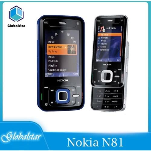 Nokia N81 Refurbished Unlocked Original Nokia N81 GSM 3G network WIFI 2MP camera FM 2.4" Phone 1 Year Warranty Free shipping
