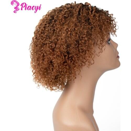 Short Curly Human Hair Wigs Pixie Cut Wig Human Hair Cheap Human Hair Wig Non Lace Wig Full Machine Made Perruque Cheveux Humain