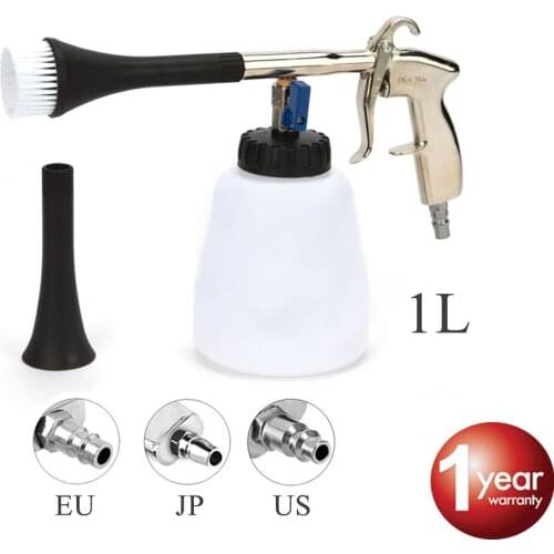 Car Washer Cleaning Gun Tornado High Pressure Washer Car Interior Deep Cleaning Guns For Cockpit Care With Brush Air Operated