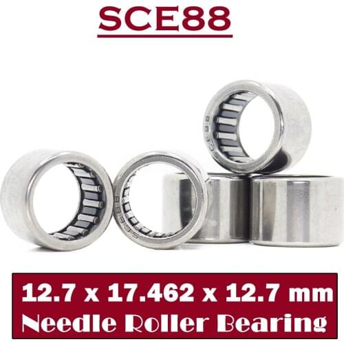 SCE88 Bearing 12.7*17.462*12.7 mm ( 5 PCS ) Drawn Cup needle Roller Bearings B88 BA88Z SCE 88 Bearing