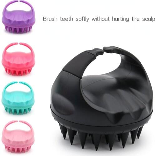 Silicone Head Body Scalp Massage Brush Comb Shampoo Hair Washing Comb Shower Brush Bath Spa Slimming Massage Brush Hair Comb