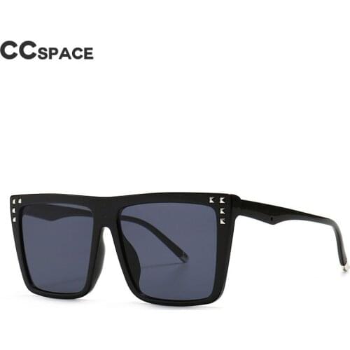 46635 Square Rivet Oversized Sunglasses Men Women Fashion Shades UV400 Vintage Glasses
