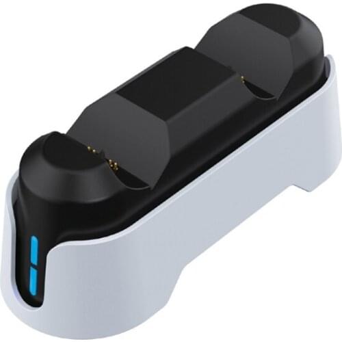Compatible w/ PS5 Wireless Controller Dual Charger With Led Indicator USB Charge