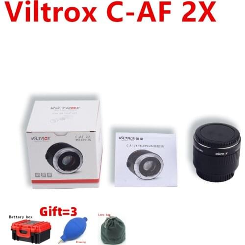 C-AF 2X Teleplus Autofocus Teleconverter 2.0X Extender Telephoto Converter for Canon EOS & EF lens 7DII 5D Mark IV 6D 6DII 5D3