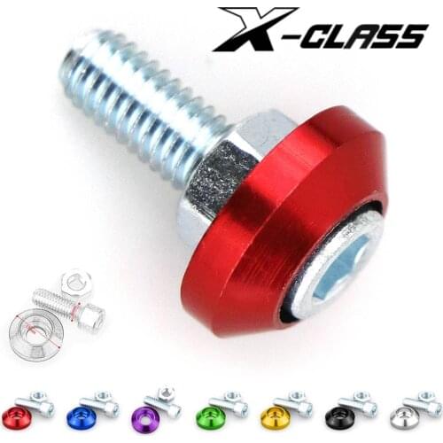 Universal Motorcycle License Plate Frame Mounting Fairing Screws Bolts Nuts Fasteners 6mm for Suzuki Triumph Ducati Honda Vespa