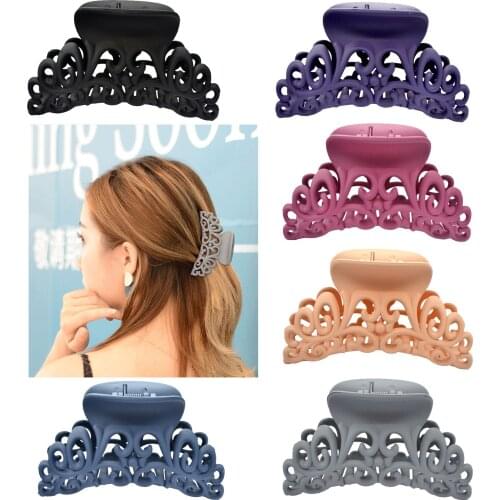 Hairpin Girls for Shower Jaw Clamp Big Crab Acrylic 9.4cm Hair Claw Clips Women