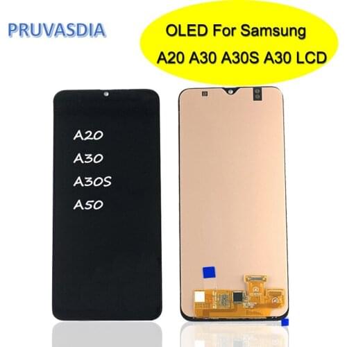 OLED LCD For Samsung A20 A30 A30S A50 LCD Screen Display With Touch Assembly Digitizer Assembly For Samsung A20 A30 A30S A50