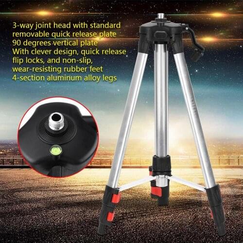 1.2M Laser Level Tripod Adjustable Height Thicken Aluminum Level Tripod Stand For Self leveling