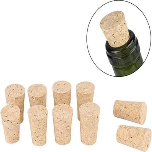 20 pcs 100pcs Wine Corks Stopper Reusable Functional Portable Sealing Tapered Wine Bottle Stopper for Bottle Bar Tools