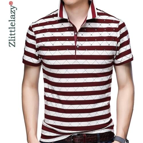 2020 Brand Casual Summer Striped Short Sleeve Polo Shirt Men Poloshirt Jersey Luxury Mens Polos Tee Shirts Dress Fashions 41625