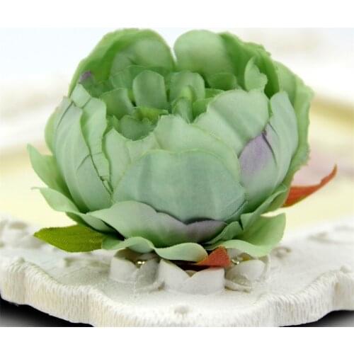 5pcs/lot 5cm High Quality Silk Peony Flower Head Artificial Home Wedding Decor DIY Garland Craft Flower Accessories
