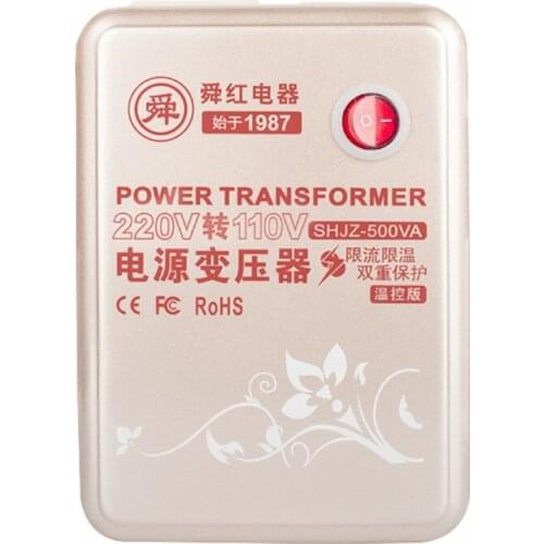 500w pure copper transformer 220v to 110v voltage conversion American Dyson vacuum cleaner Japan steamed face device