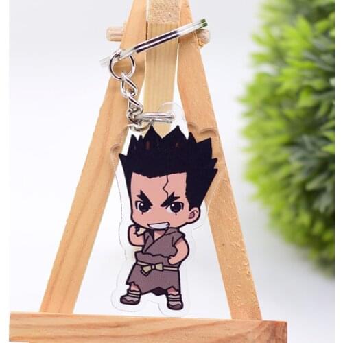 WL0061 Dr.Stone Keychain Acrylic Cartoon Keyring Accessories