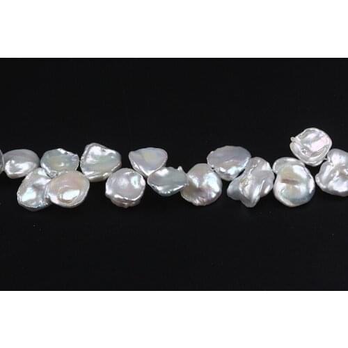 14-16mm White Keshi Freshwater Pearls For Jewelry Making