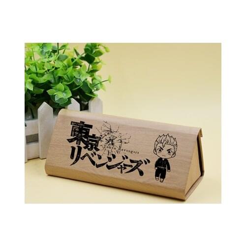 Anime Tokyo Revengers Sano Manjiro Hanagaki Takemichi Fold Pencil Case Protective Hard Eye Glasses Case Storage Sunglasses Box