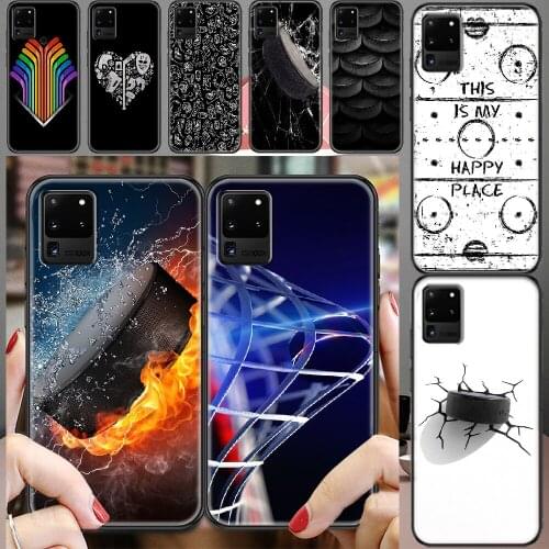 Ice Hockey Rink Phone case For Samsung Galaxy Note 4 8 9 10 20 S8 S9 S10 S10E S20 Plus UITRA Ultra black fashion hoesjes art