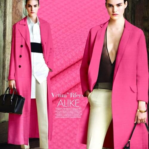 Delicate jacquard wool fabric autumn and winter clothing wool fabrics wholesale wool cloth