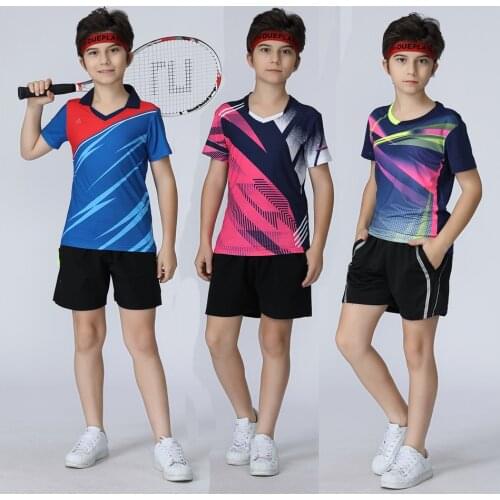 Children badminton set uniform,t shirt table tennis Girls ,t-shirt tennis Boys,women badminton T shirt sport shorts,tennis shirt