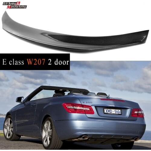 For 2010 - 2016 E Class 2-Door C207 A207 W207 Coupe Carbon Fiber Rear Deck Trunk Spoiler Lid Lip Styling Wing